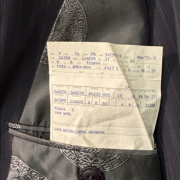 Versace Dark Pinstripe Suit - Picture 15 of 15